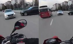 Eskişehir'in ters yöne giren otomobilin tehlikeli yolculuğu!