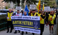 Öğretmenler Eskişehir İl Milli Eğitim Müdürlüğü’ne yürüdü