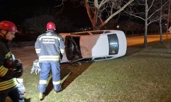 Eskişehir'de otomobil takla attı: 1 kişi ağır yaralandı