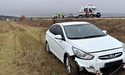 Islak yol kazaya neden oldu: 2 yaralı