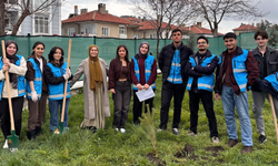 Sivrihisar'da gençler ağaç dikme etkinliği gerçekleştirdi