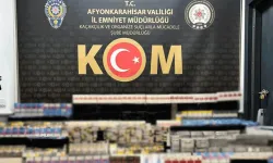 Afyon'da kaçak sigara operasyonu