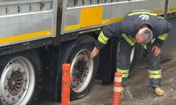 Eskişehir tır yanmaktan son anda kurtarıldı