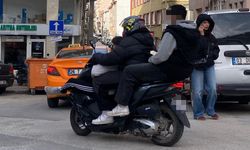 Eskişehir'de 3 gencin tehlikeli yolculuğu