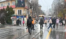 Eskişehir'de bahar ayında kar mucizesi: Geciken kış kendini gösterdi