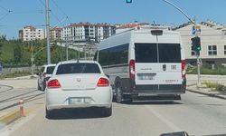 Eskişehir trafiğinde akılalmaz olay