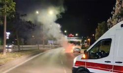 Eskişehir’de araç alev aldı: Trafik kapatıldı