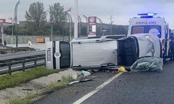 Eskişehir’de araç yan yattı: 4 kişi yaralı