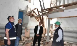Eskişehir’de hortumun vurduğu köyde hasar incelemesi yapıldı
