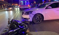 Eskişehir'de otomobil ile motosiklet çarpıştı