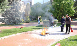 Eskişehir'de yangın söndürme tatbikatı gerçekleşti