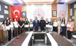 AFAD gönüllüsü öğrenciler ilk yardım belgelerini aldı
