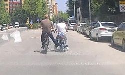Eskişehir'de trafikte tehlikeli anlar