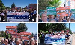 Özelleştirme tepkisi: Eskişehir Devlet Hastanesi önüne yürüdüler
