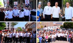 Eskişehir’de CHP’lilerden İl Seçim Kurulu’na yürüyüş: Partinin anahtarını kapıya bağladılar