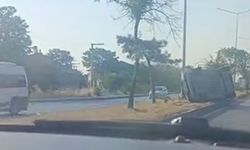 Eskişehir'de kontrolden çıkan otomobil takla attı