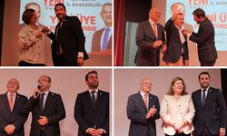 Ayşe Ünlüce ve ilçe belediye başkanlarına YENİ Parti rozeti takıldı
