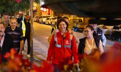Ayşe Ünlüce'den gece mesaisi: Çalışmaları yerinde inceledi