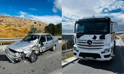 Eskişehir istikametinde korkutan kaza: Kontrolden çıkan kamyon karşı şeride geçti