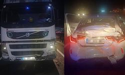 Eskişehir-Bozüyük yolunda alkollü tır sürücüsü otomobile çarptı