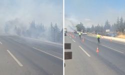 Eskişehir-Bursa kara yolunda yangın paniği