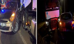 Eskişehir-Bursa yolunda gece saatlerinde kaza: Tır otomobile çarptı