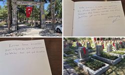 Eskişehir Hava Şehitliği'nde duygu dolu satırlar