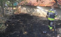 Eskişehir’de korkutan anlar: Bahçedeki ahır alev aldı