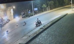 Eskişehir’de korkutan motosiklet kazası kamerada