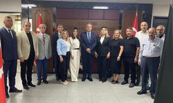 Eskişehir'de muhtarlardan Kaymakam Şahin'e hayırlı olsun ziyareti