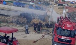 Eskişehir’de saman balyaları yandı