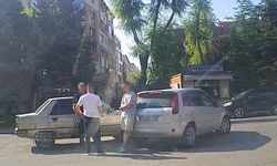 Eskişehir'de trafikte korkutan çarpışma