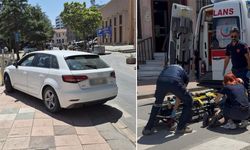 Eskişehir'de yaya geçidinde korkutan kaza