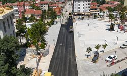 Eskişehir’de yol çalışmaları sürüyor: İnönü sıcak asfaltla buluşuyor