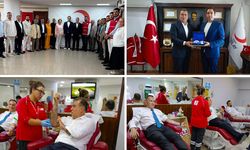MHP İl Teşkilatı'ndan Kızılay'a ziyaret: Kan bağışıyla destek verdiler