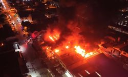 Eskişehir Baksan Sanayi Sitesi alevlere teslim! Yangına TOMA’larla müdahale