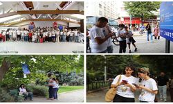 Eskişehir sokaklarında kıyasıya yarış: Keşfederken 61 kilo çöp topladılar