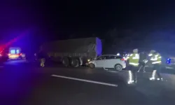 Eskişehir yolunda gece yarısı korkutan kaza!