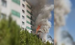 Eskişehir’de apartman bahçesinde yangın paniği