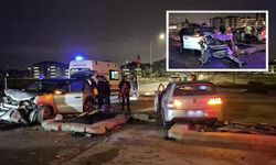Eskişehir’de gece yarısı korkutan kaza! 2 araç hurdaya döndü