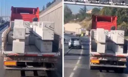 Eskişehir trafiğinde faciaya davetiye çıkaran görüntü!