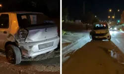 Eskişehir’de hafif ticari araç ile otomobil çarpıştı
