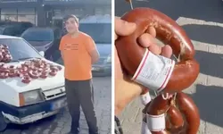 Eskişehir’de ilginç takas! Bir otomobil karşılığında 100 kilo sucuk