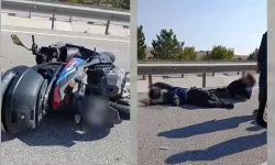 Eskişehir’de kontrolden çıkan motosiklet devrildi: 2 yaralı