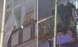 Eskişehir'de pencereye çıkan yaşlı adamın yardımına itfaiye ekipleri koştu