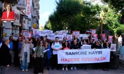 Eskişehir’de yüzlerce kişi sansüre karşı yürüdü: Bu düzene sessiz kalmayacağız
