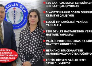 Sağlık Sen Şube Başkanı Hasan Hüseyin Köksal
