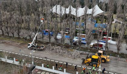 Sazova Parkı’nda çalışmalar başladı