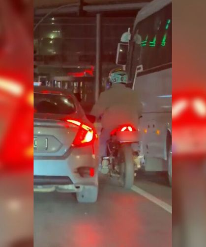 Eskişehir'de trafikte korku dolu anlar yaşandı