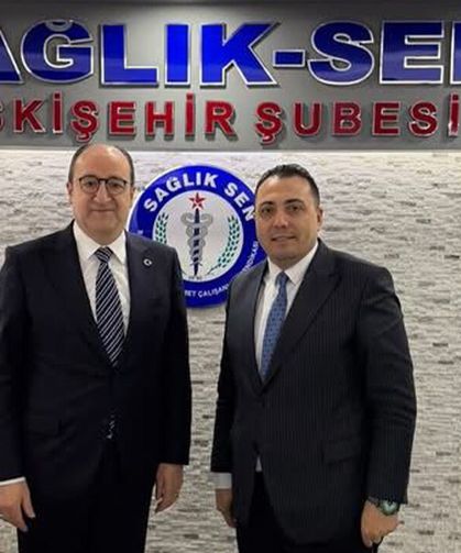 Mustafa Dündar Ünlü’den Sağlık-Sen’e ziyaret